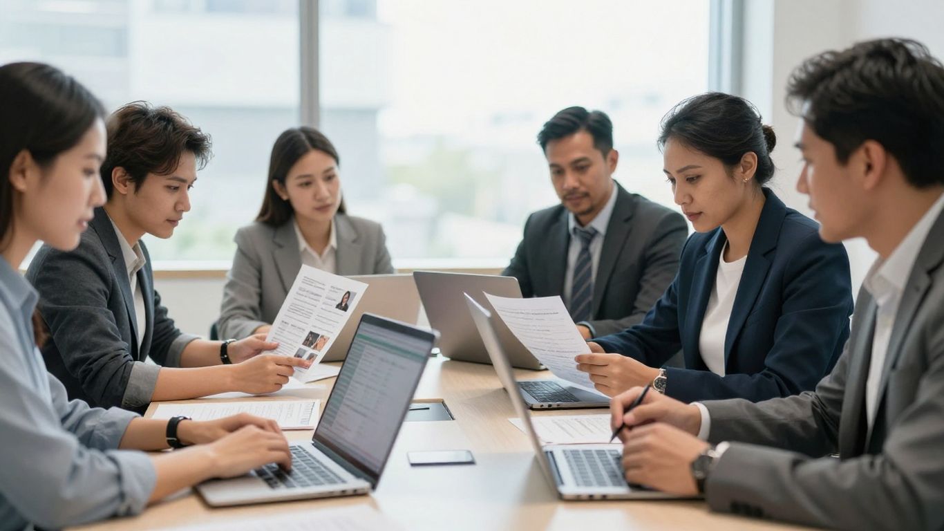 Pricing team reviewing customer value data