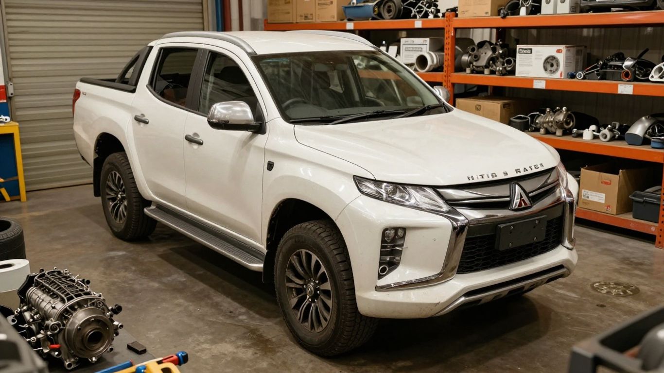 Used Mitsubishi Triton engine in Melbourne warehouse