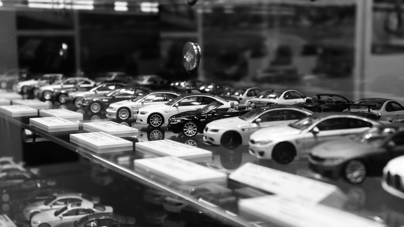 Toy supplier samples arranged on display