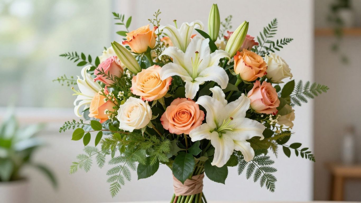 Fresh hand-tied flower bouquet in Seabrook