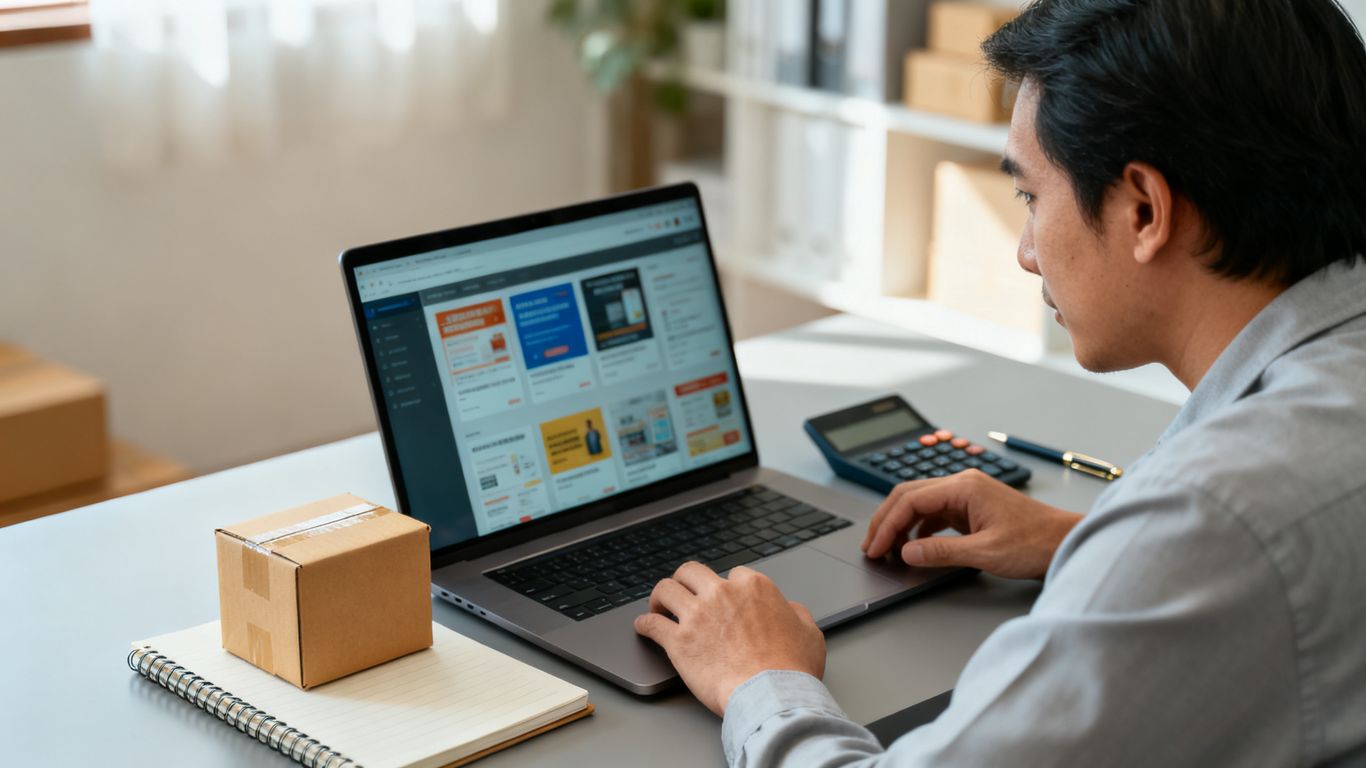Seller reviewing early advertising and sales activity