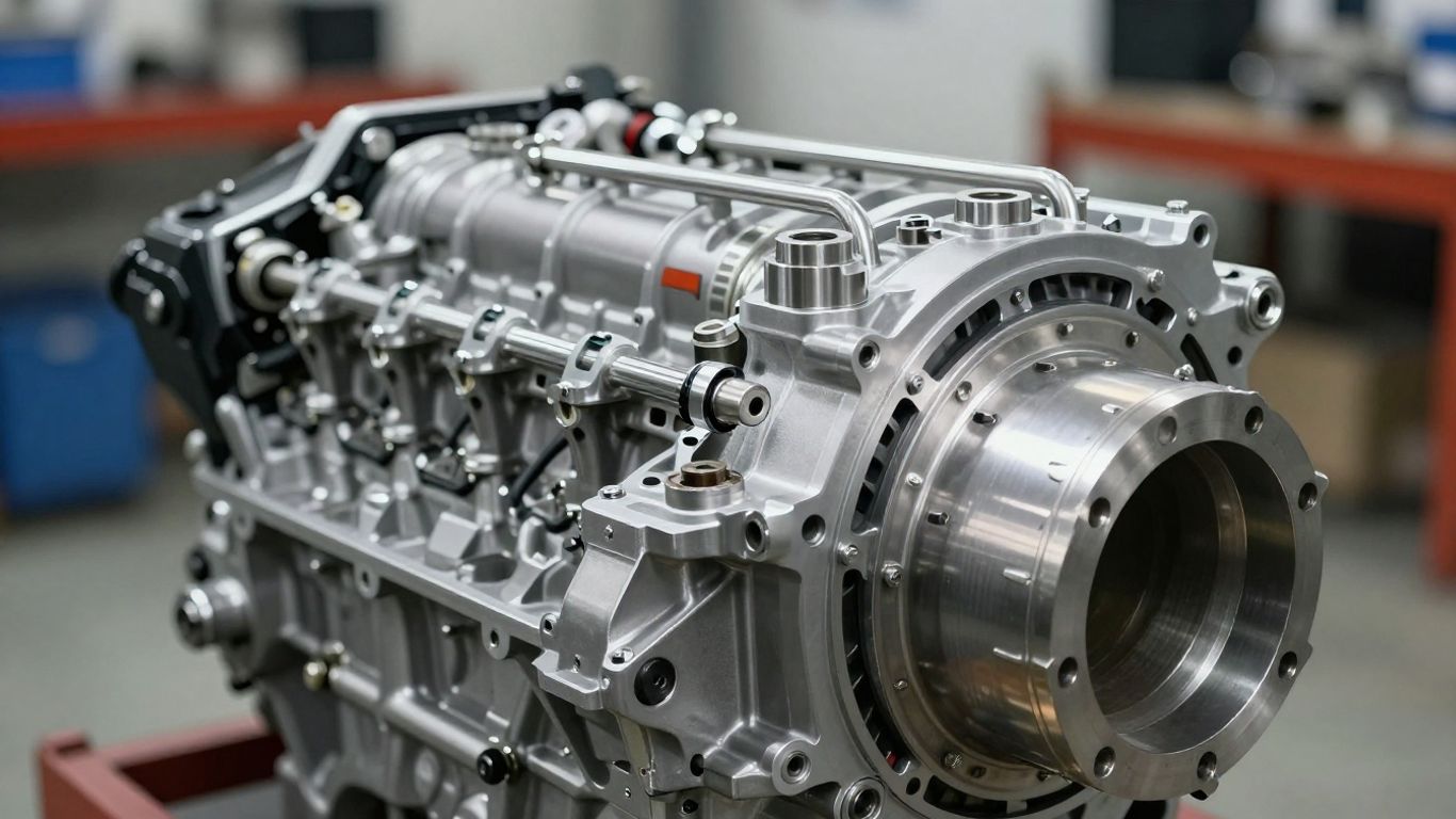 Engine and gearbox assembly