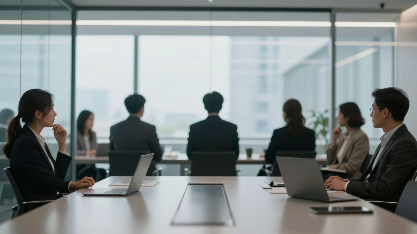Formal interview in office