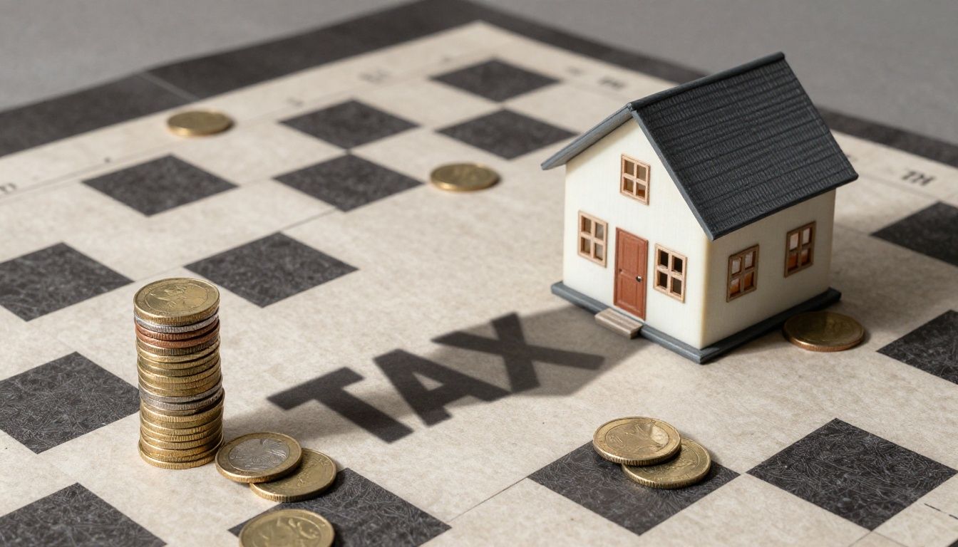 Tax figure diminishing value of property and shares investments.