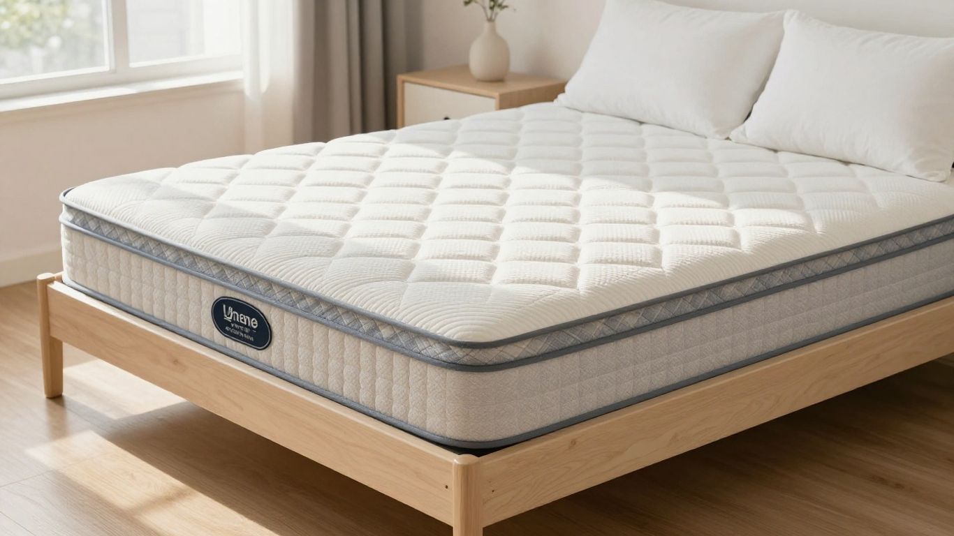 Orthopaedic mattress in a bedroom