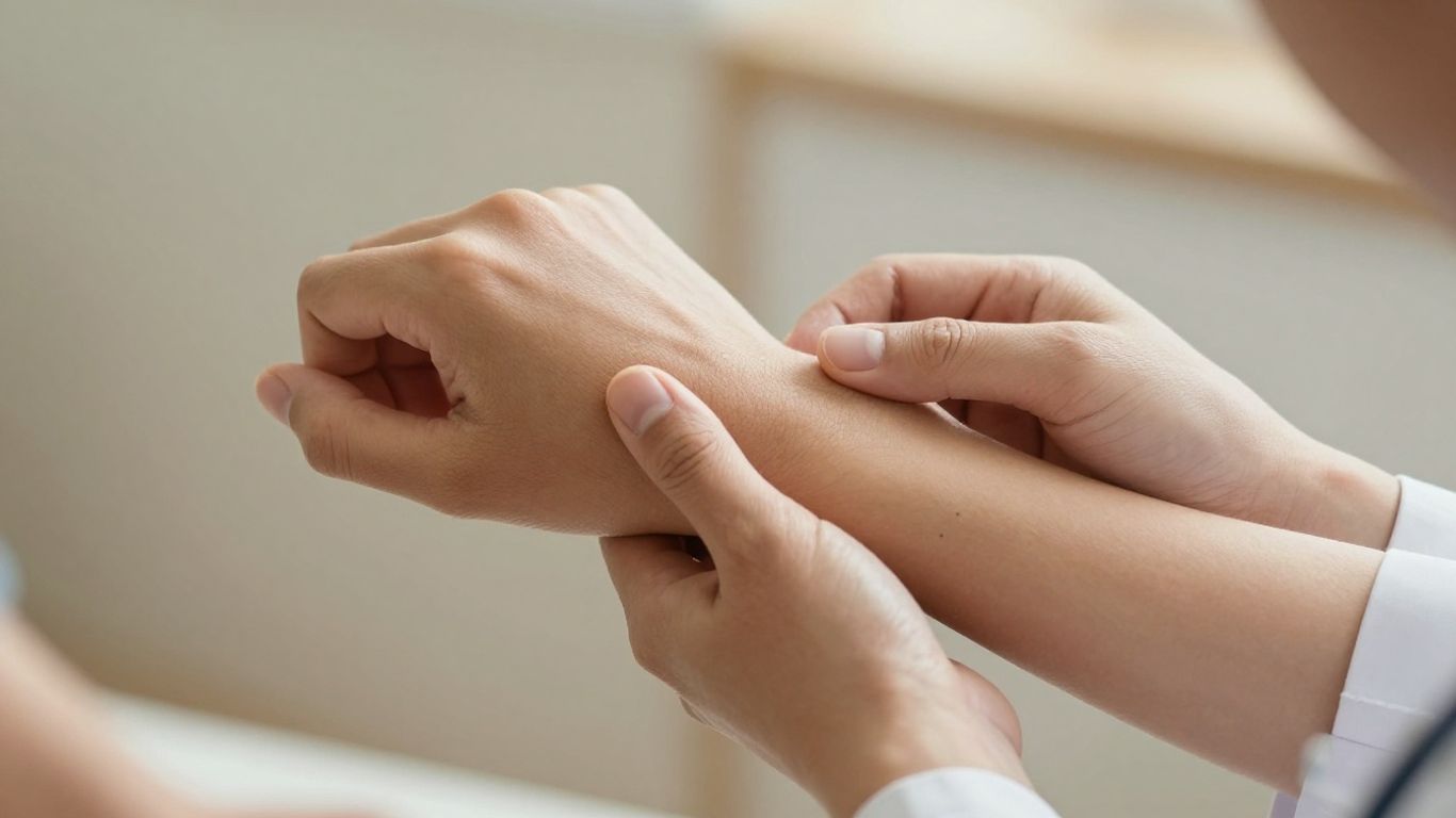 Médico monitorando a saúde do paciente com cuidado.