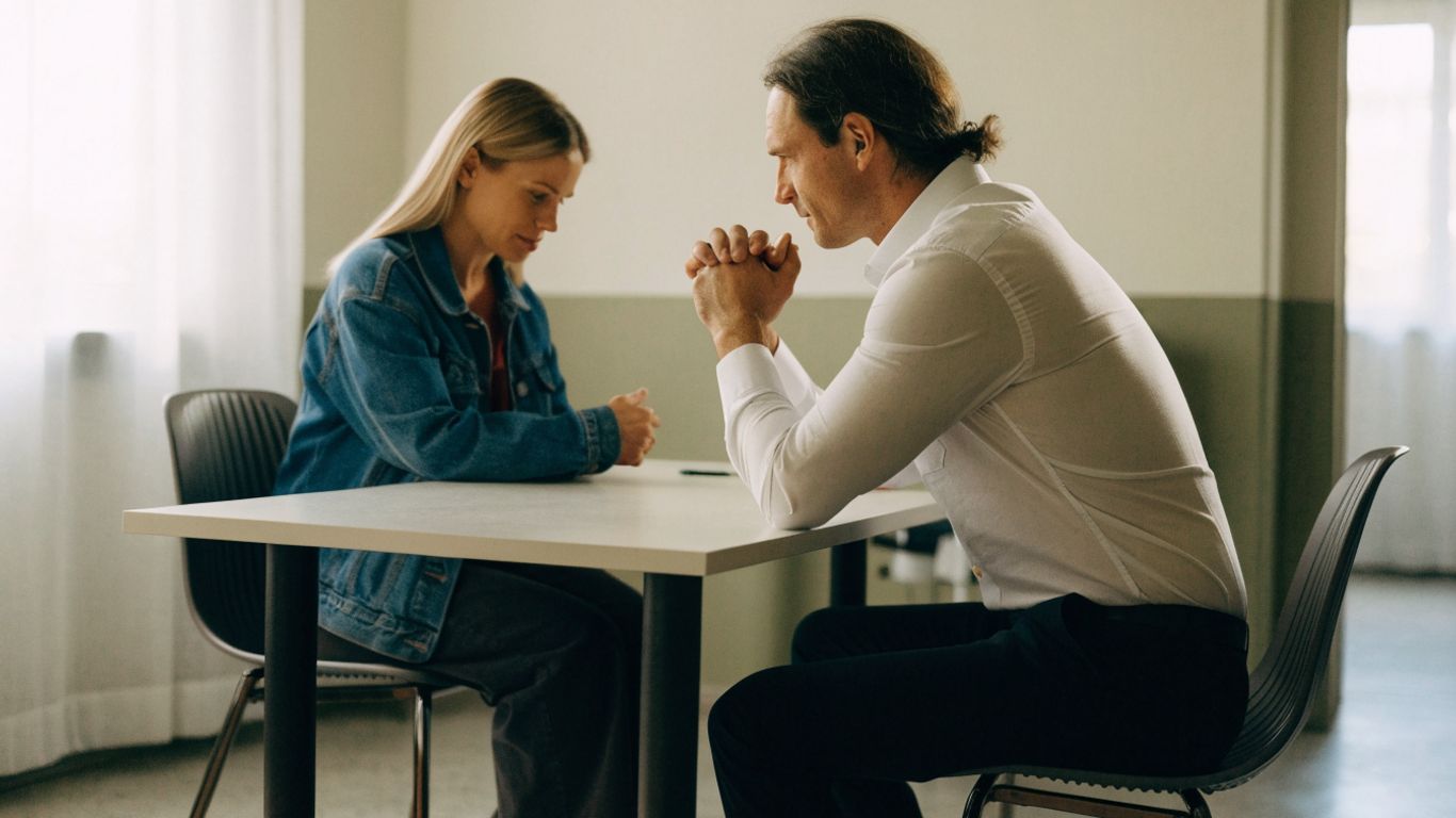 Chiropractor discussing a care plan with a patient