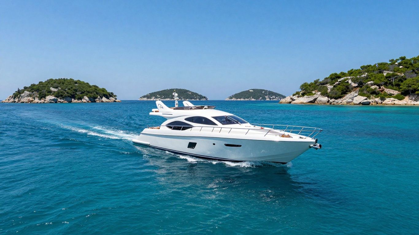 Luxury yacht sailing Croatia's Adriatic coast