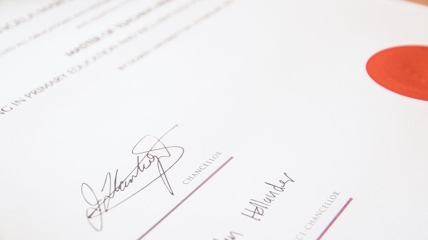 Origin certificate beside product labels