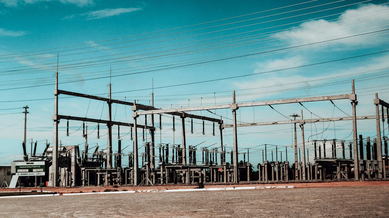 Transformer equipment at high voltage electrical grid substation