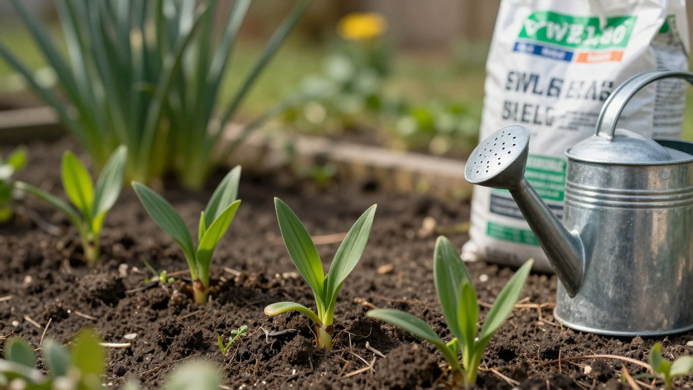 Gartenarbeit im März: Pflanzen gießen und düngen