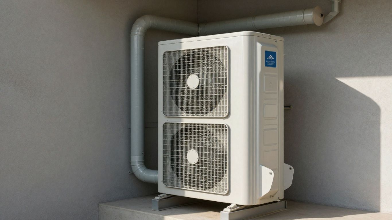 Modern HVAC unit in a home