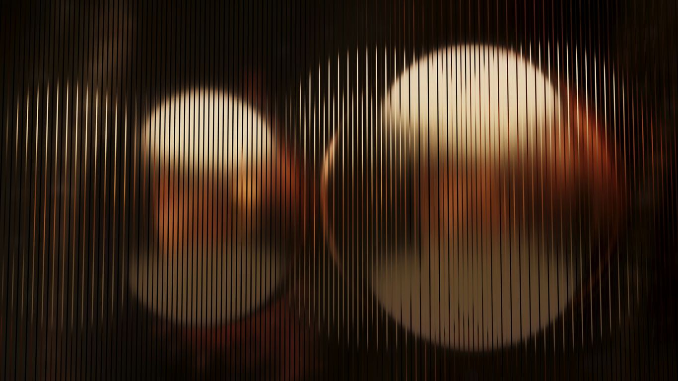 Natural light passing through clear plastic sheets