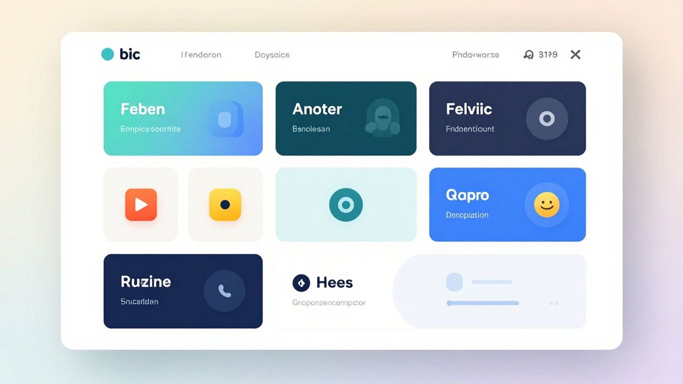 Wix website plugins interface with colorful icons.