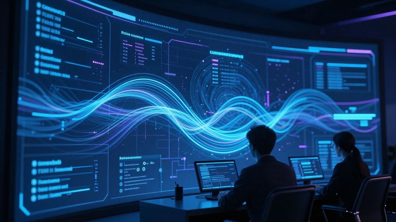 AI-powered social media command center interface.