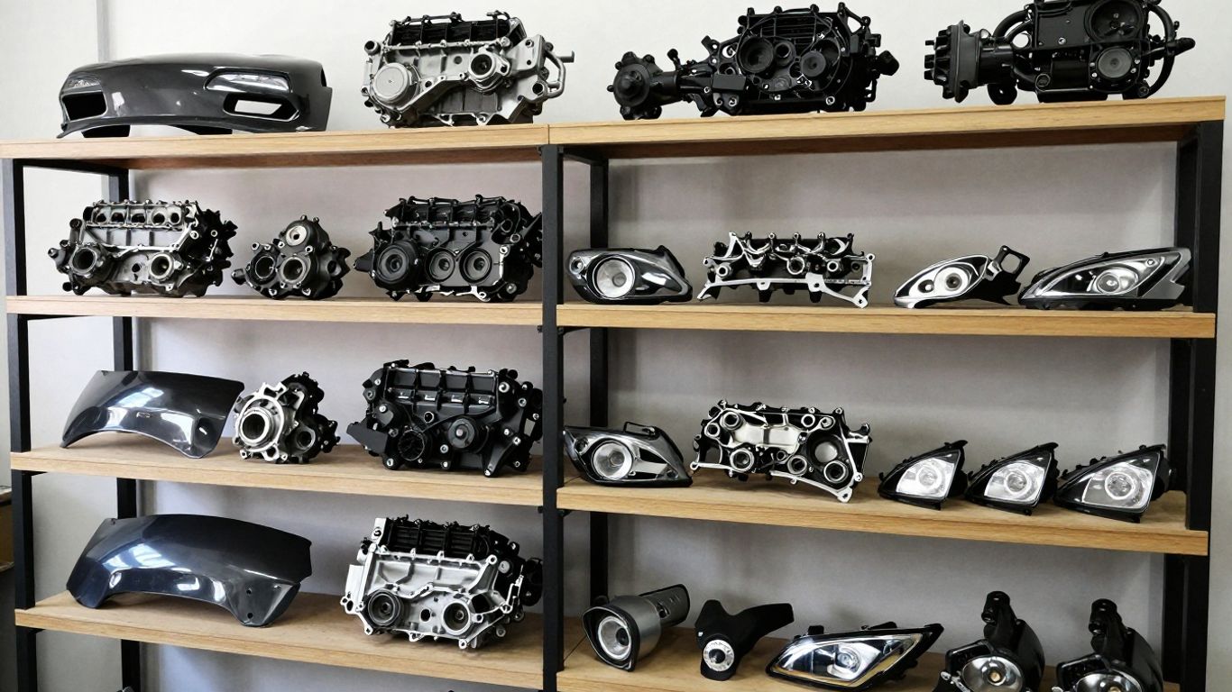 Haval car parts in a workshop