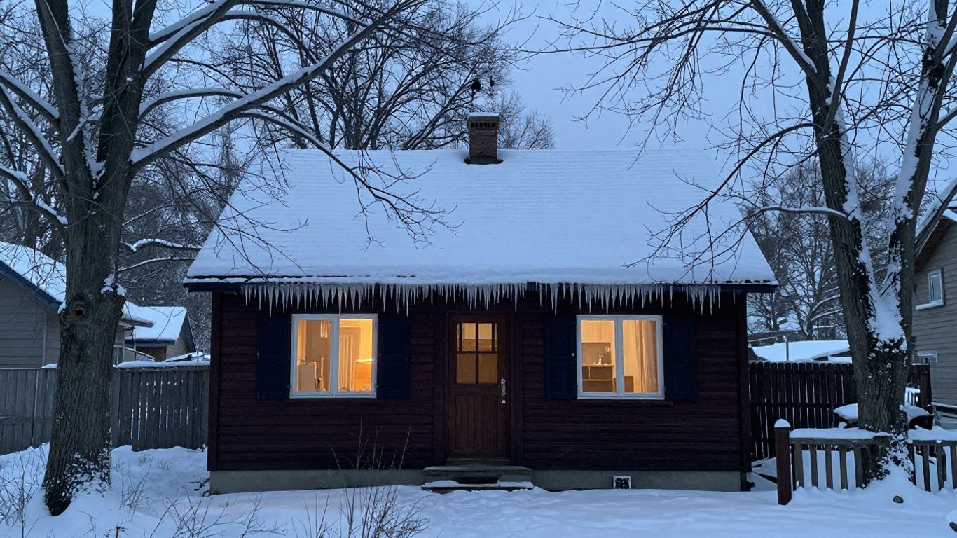 Rental property prepared for winter weather.
