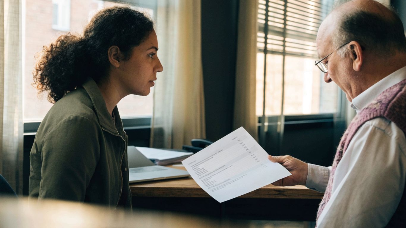 Customer reviewing a clear itemized service estimate