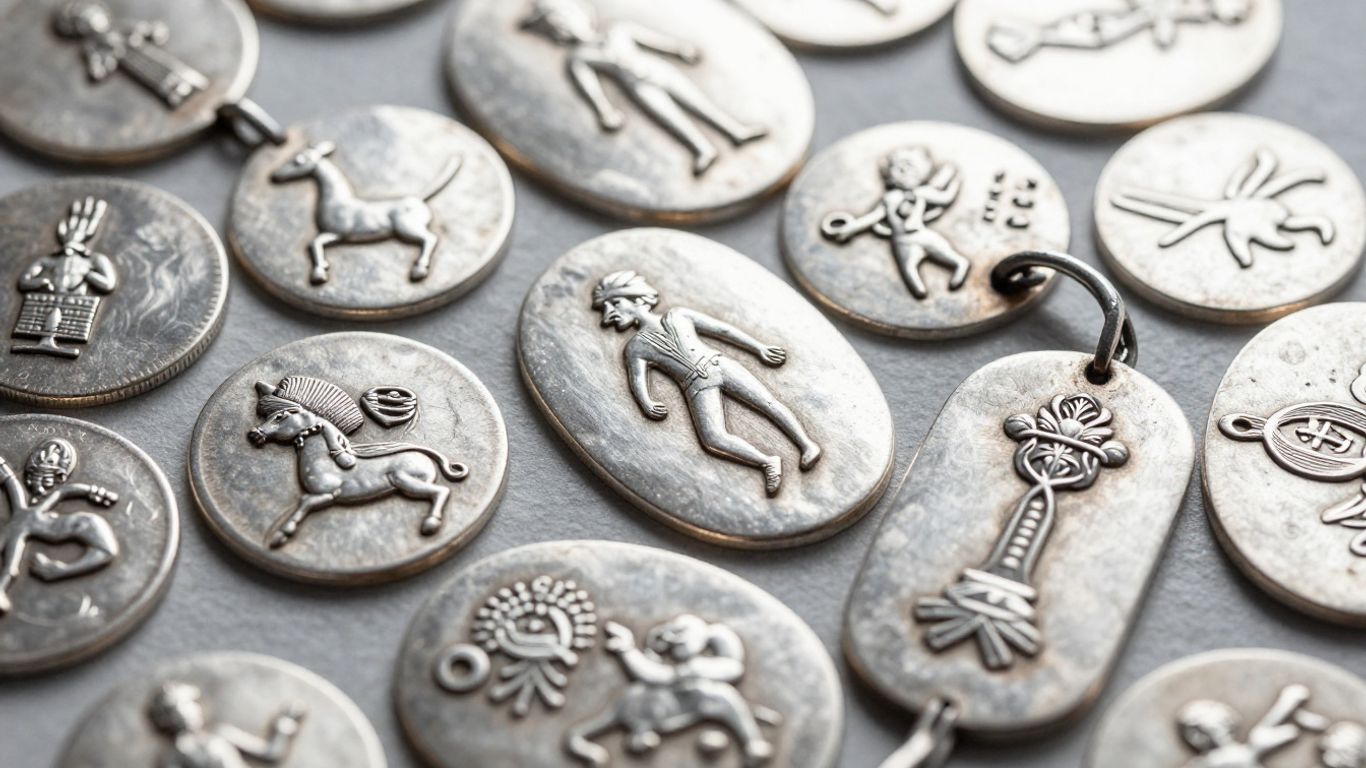 Poinçons sur des objets en argent