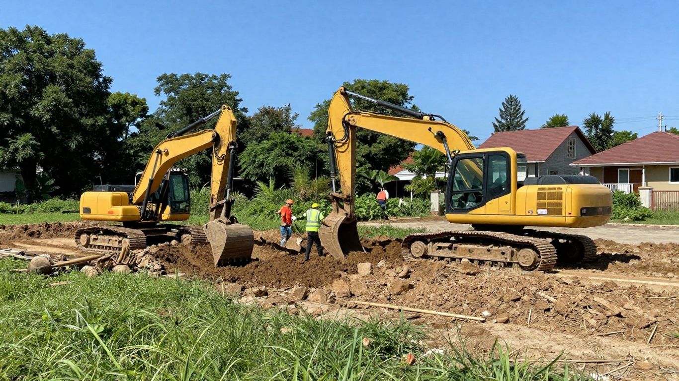 Site preparation and excavation work