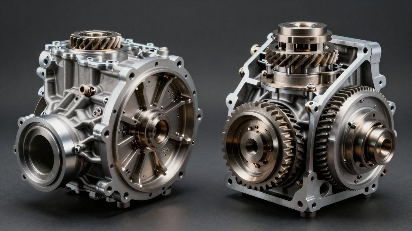 Subaru CVT and manual transmission components.