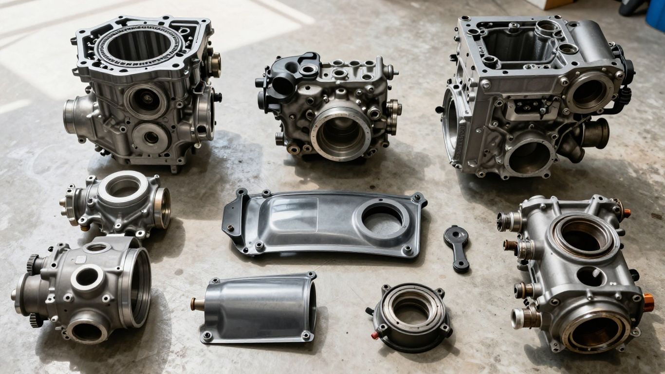 Honda car parts at a wrecking yard in Darwin.