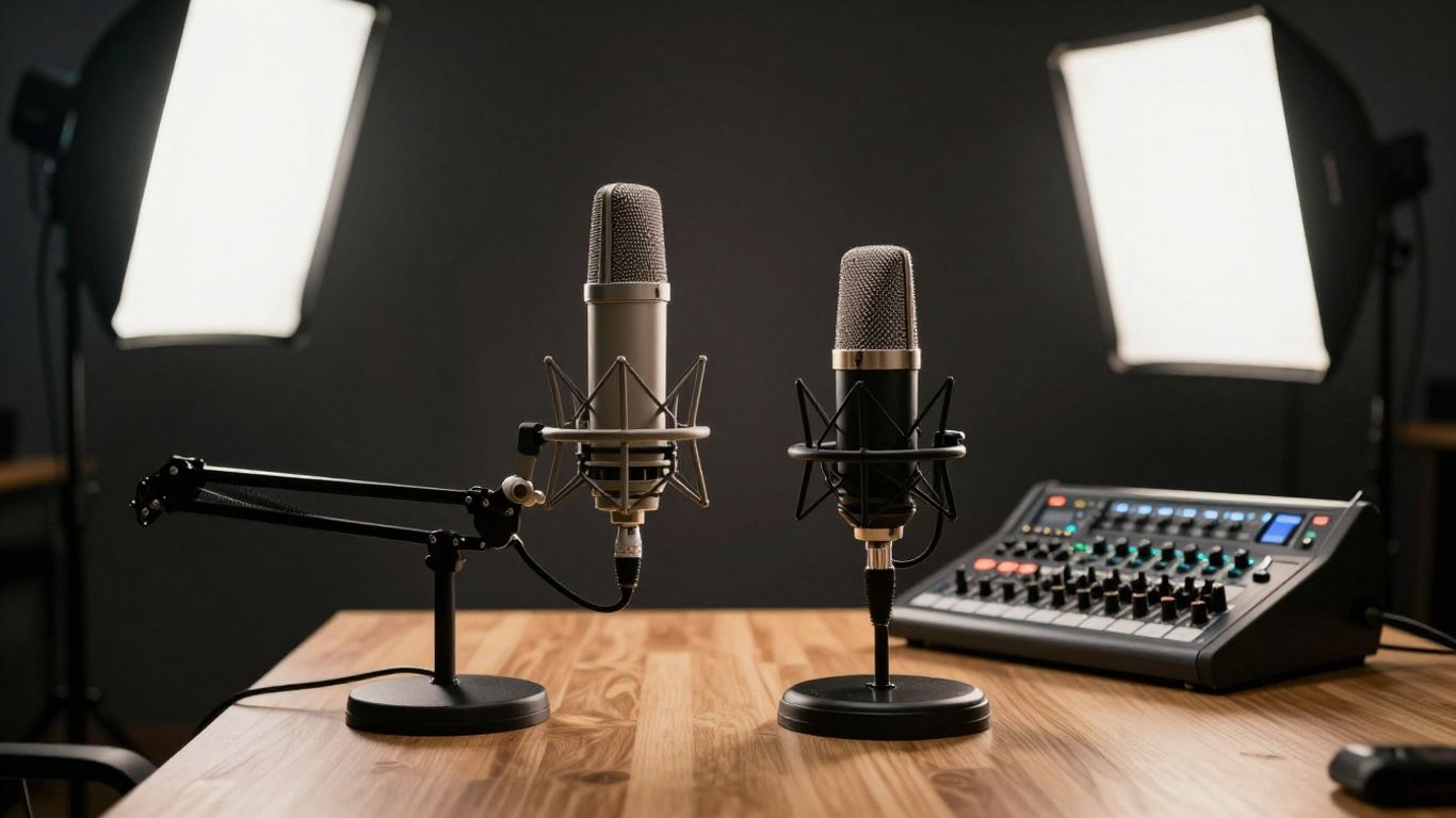 Professional podcast recording gear