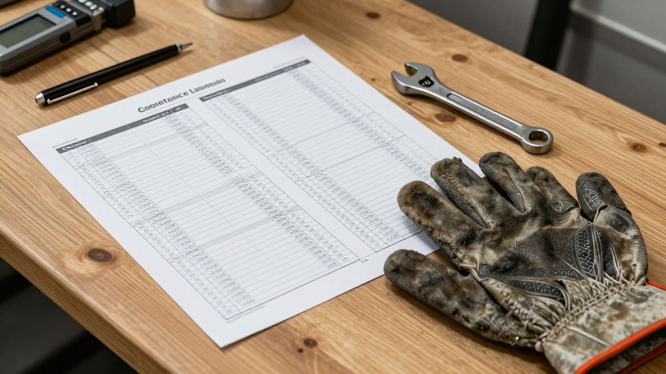 Reviewing maintenance documentation for an engine