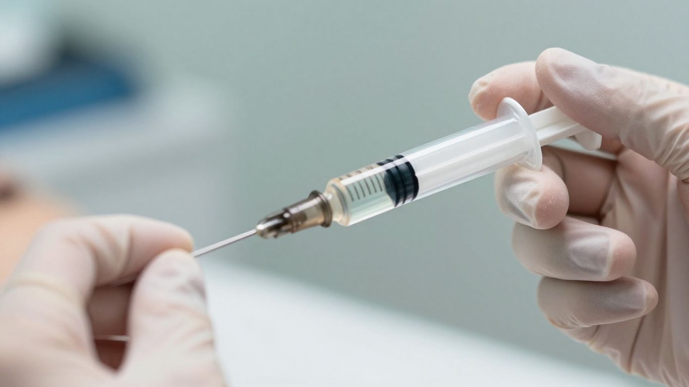 Dermal filler syringe in a UK clinic