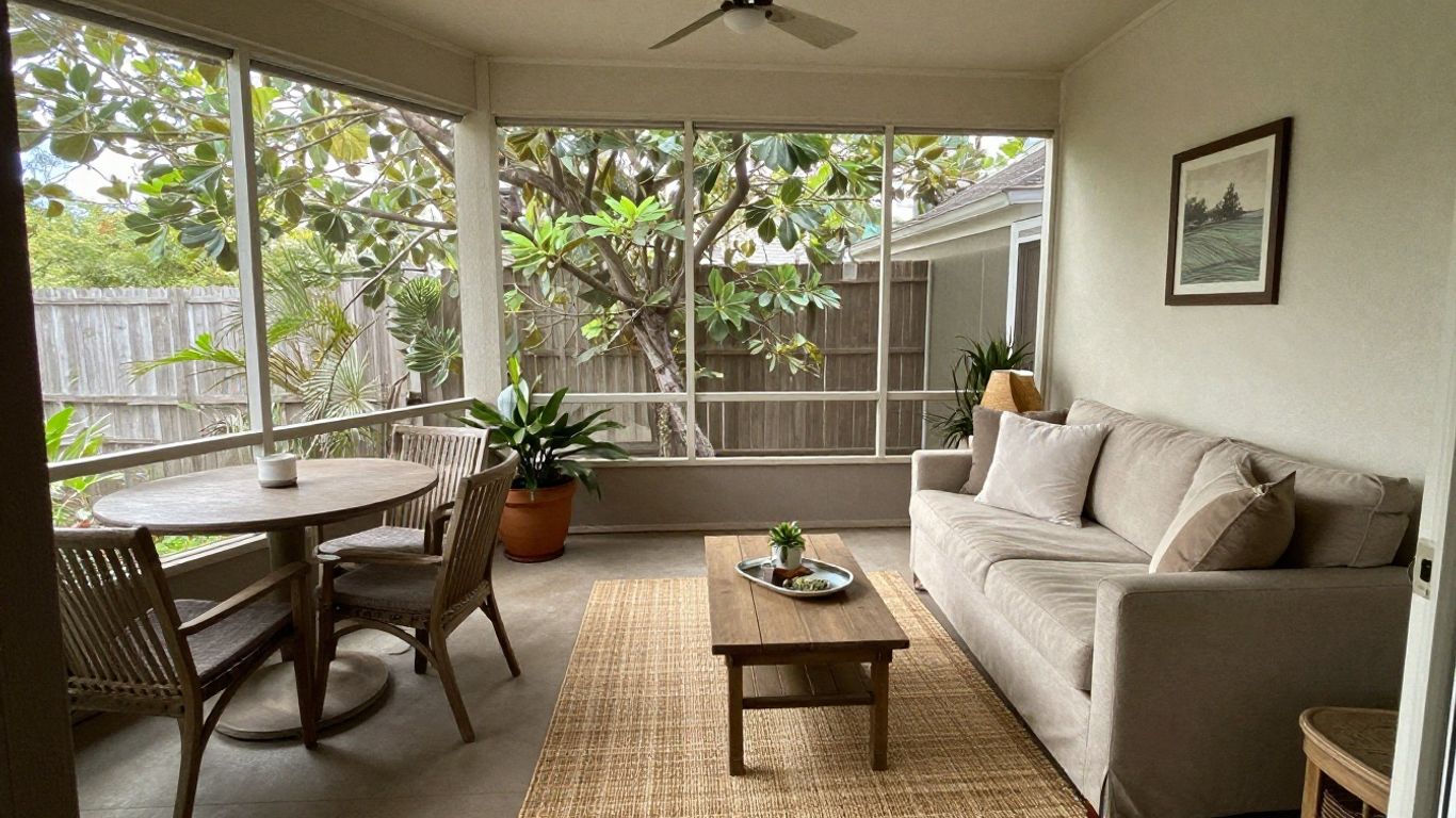 cost furnish airbnb screened porch