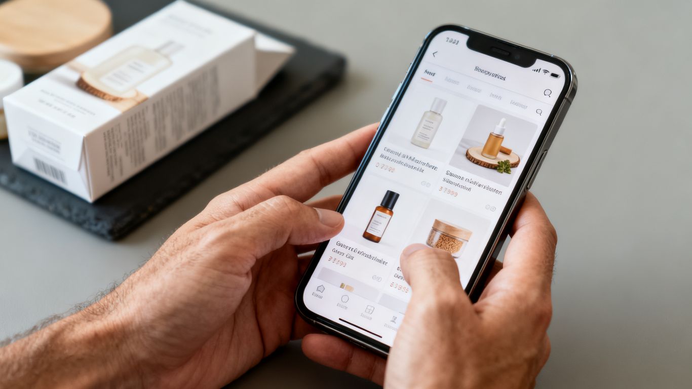 Mobile product page with clear shopping information