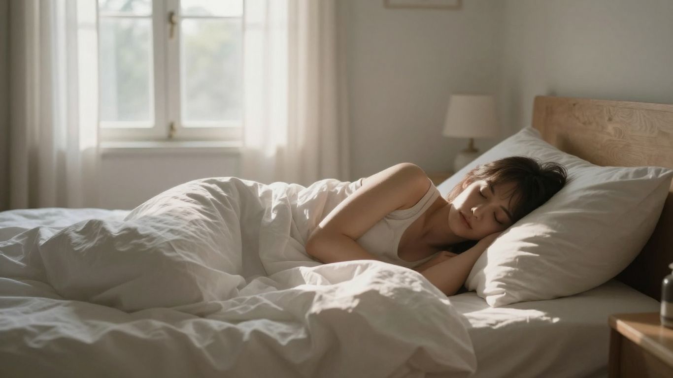 Schlafzimmer mit natürlichem Morgenlicht für gesunden Schlaf
