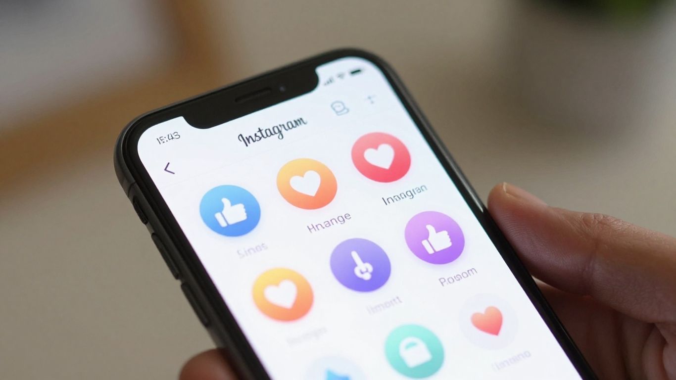Interface Instagram avec des likes et notifications