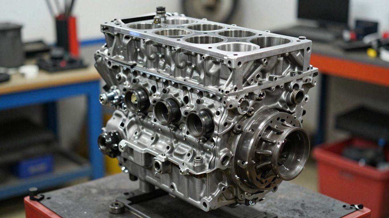 Reconditioned Mitsubishi engine in Adelaide workshop