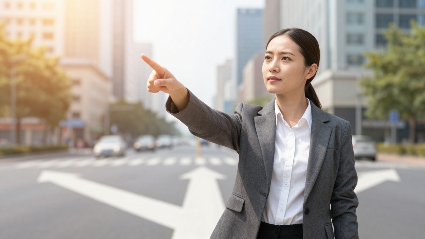 Business leader charting a growth path.