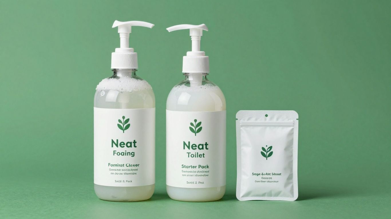 Neat Foaming Toilet Cleaner Starter Pack, Sage & Mint