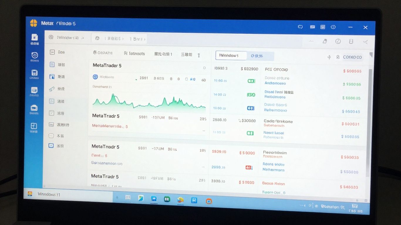 MetaTrader 5 on Windows 11 desktop