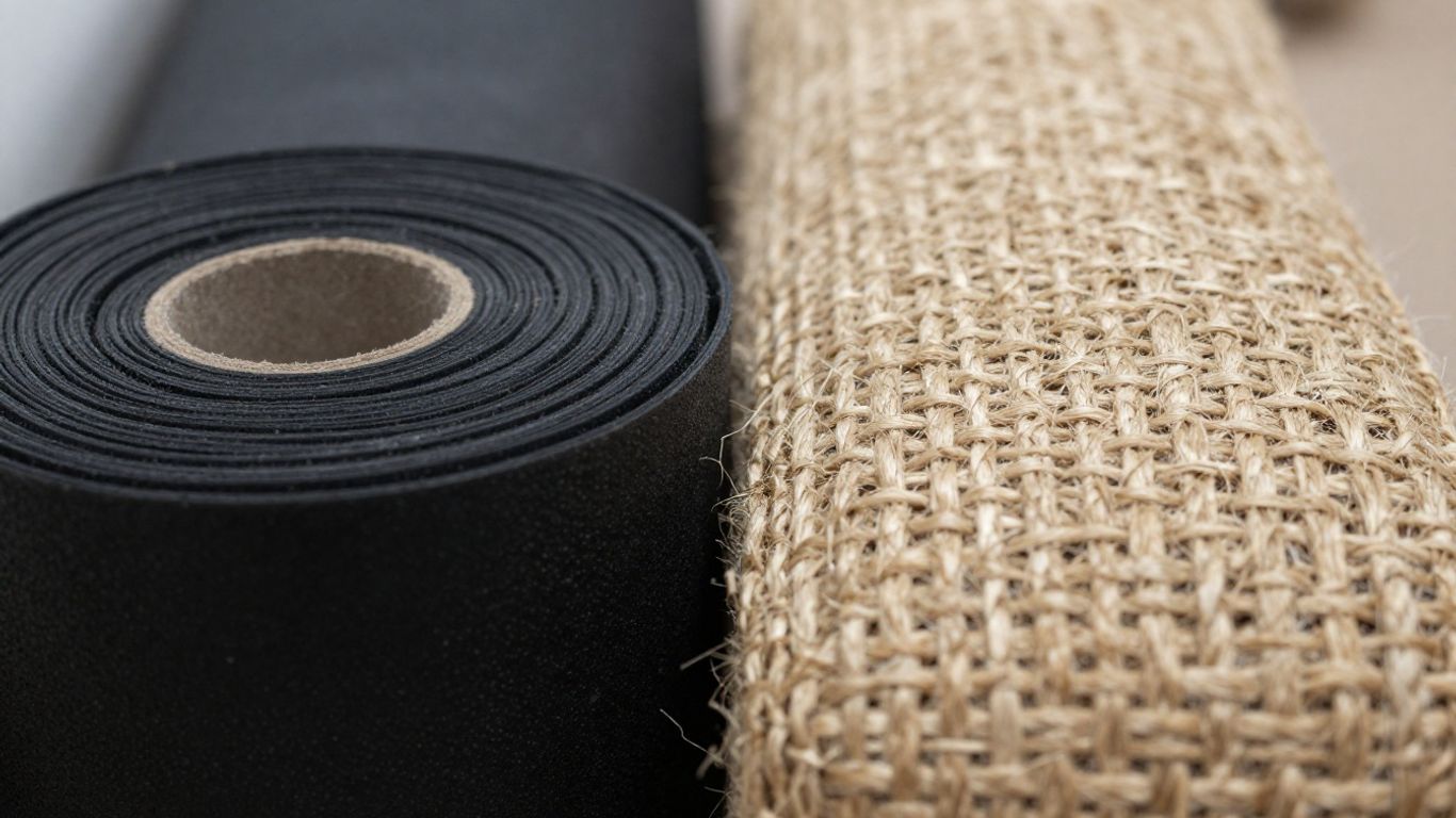 Rubber and jute webbing rolls for upholstery