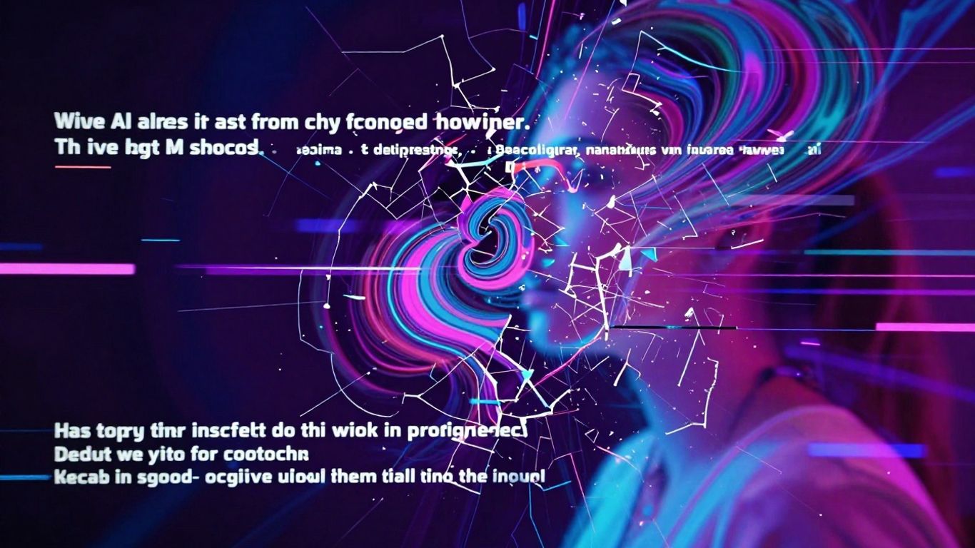 AI music video visual narrative fragmentation glitch