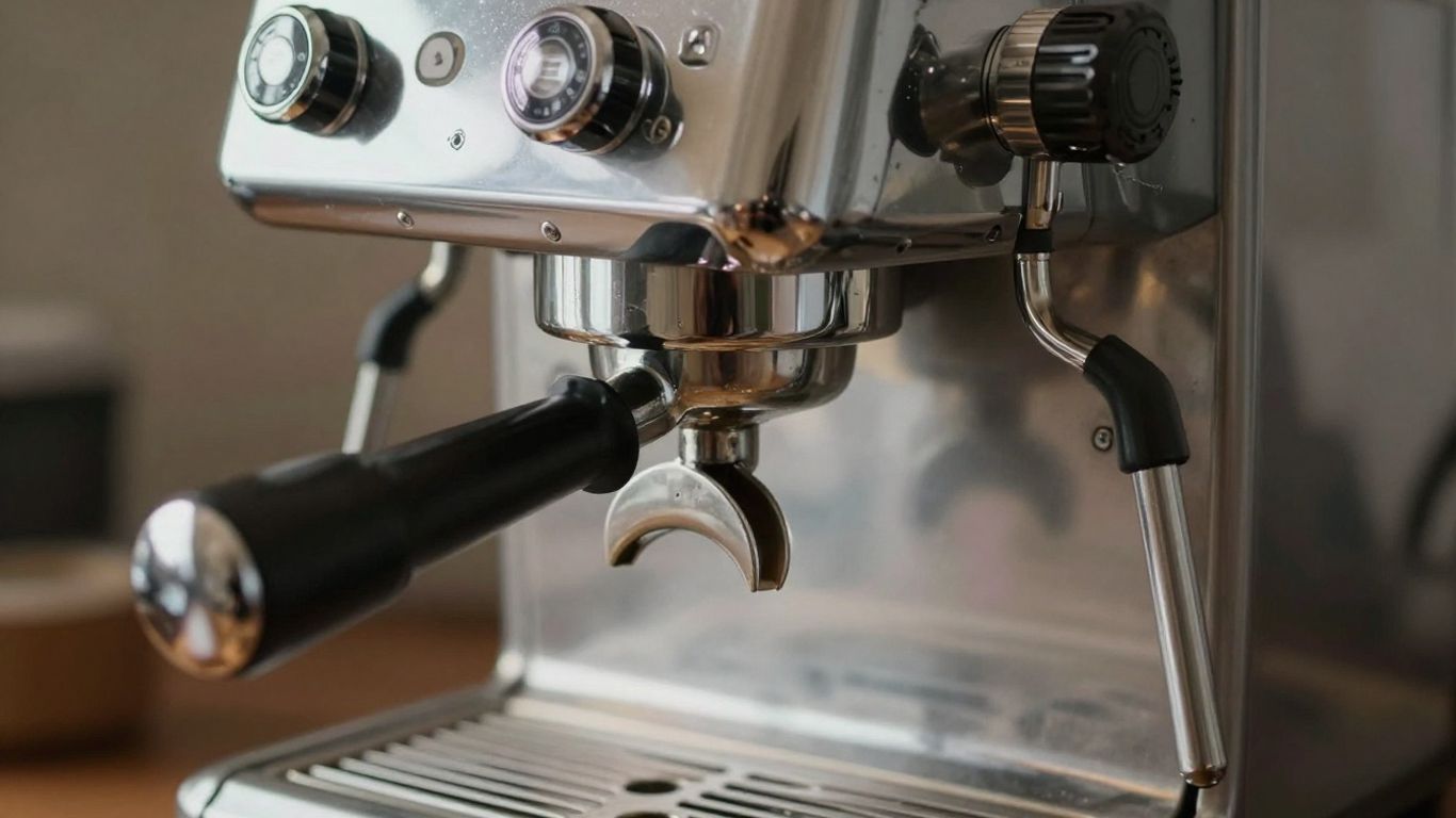 Gas coffee machine for coffee vans