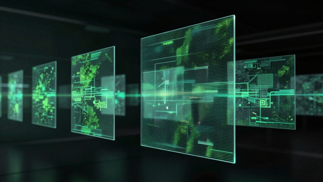 Forest themed digital media display
