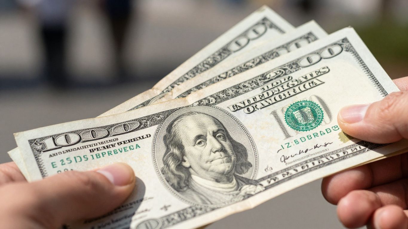 Stack of U.S. Treasury bonds held in hand.