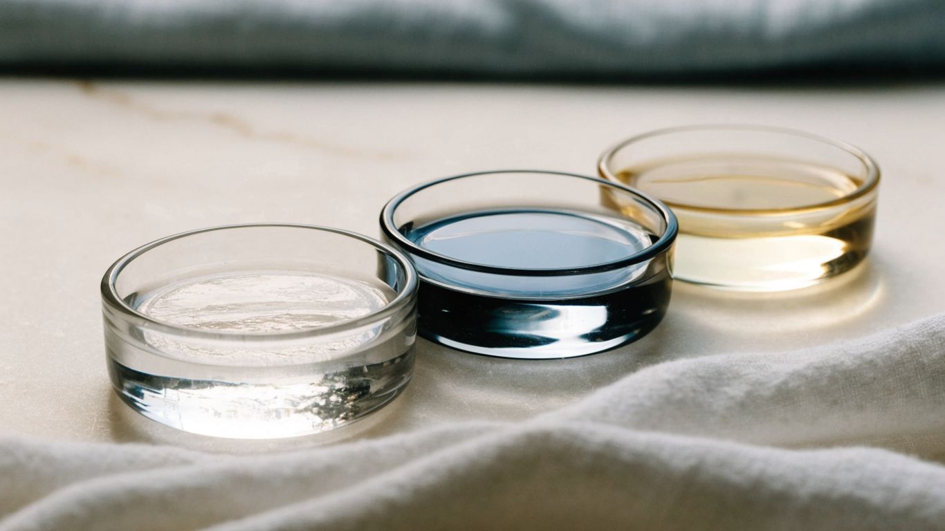 Different lubricant textures on a neutral surface