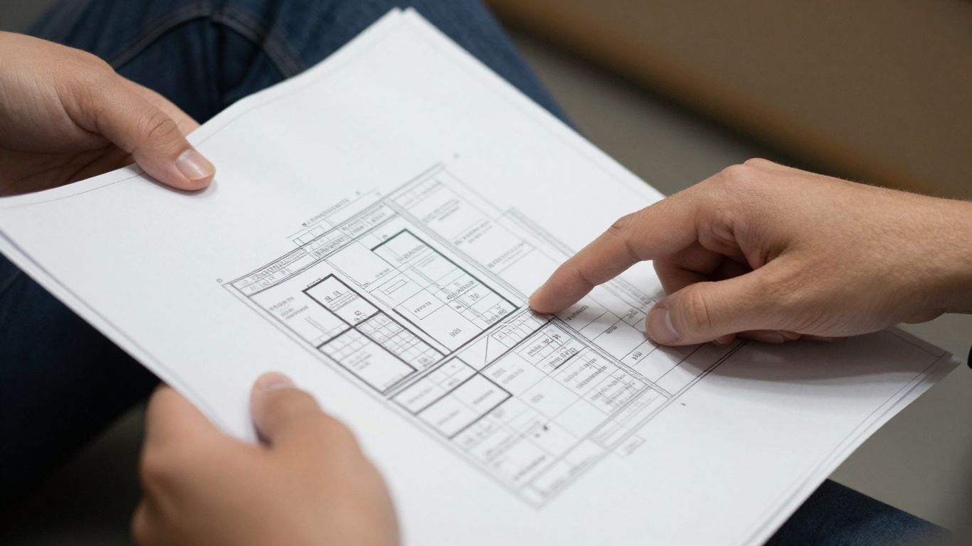 Hands pointing at a security remediation plan document.