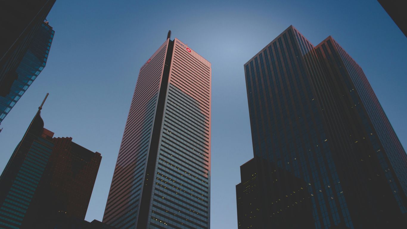 Iconic cityscape views showing modern architecture