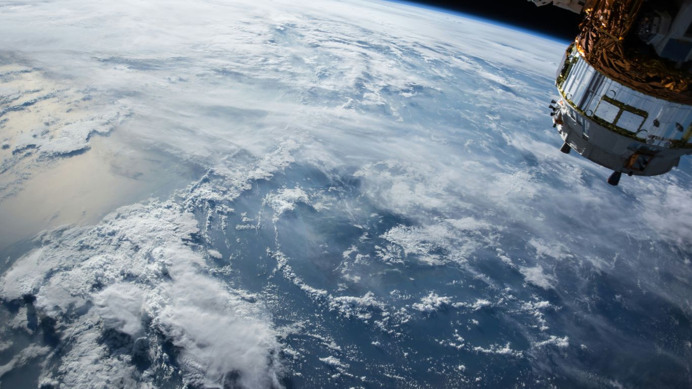 Satellite orbit illustration