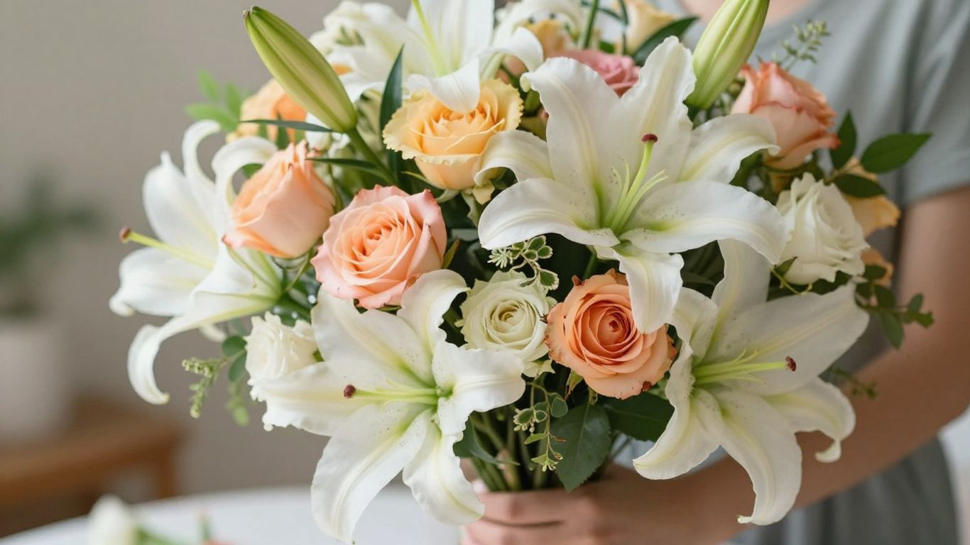 Beautiful fresh flower bouquet arrangement