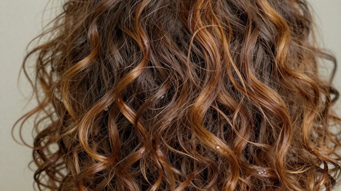 Healthy, hydrated mixed-texture curly hair with defined, bouncy curls.