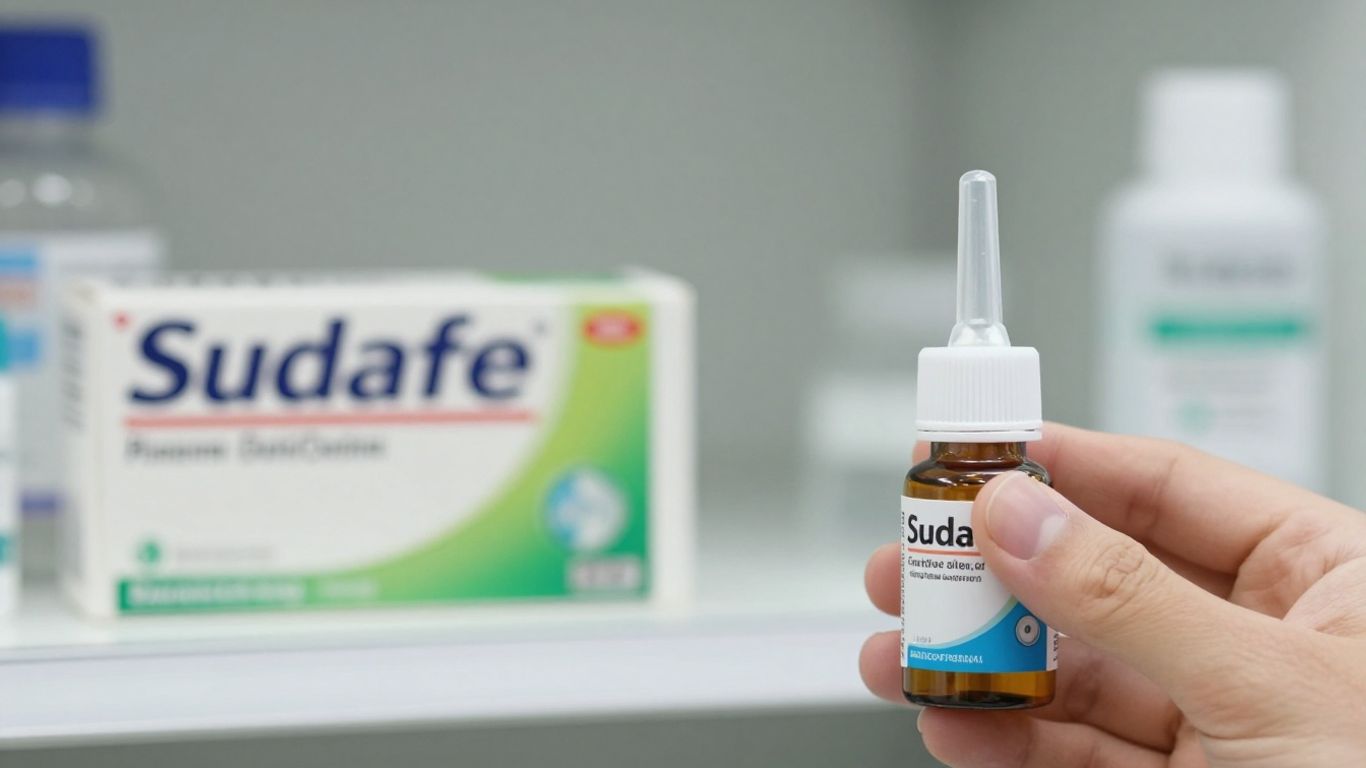 Sudafed behind counter, alternatives for nasal congestion.