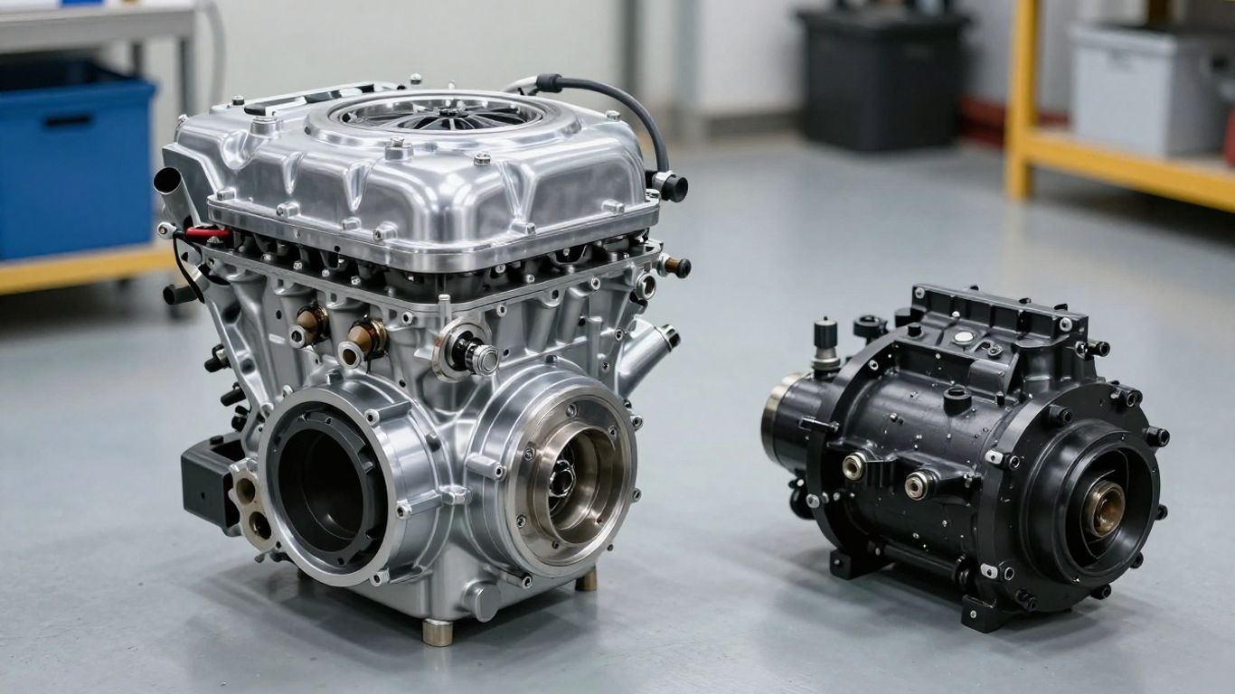 Low kilometer VW engine and gearbox for sale